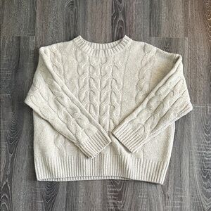 Cozy Cream Cable Knit Sweater